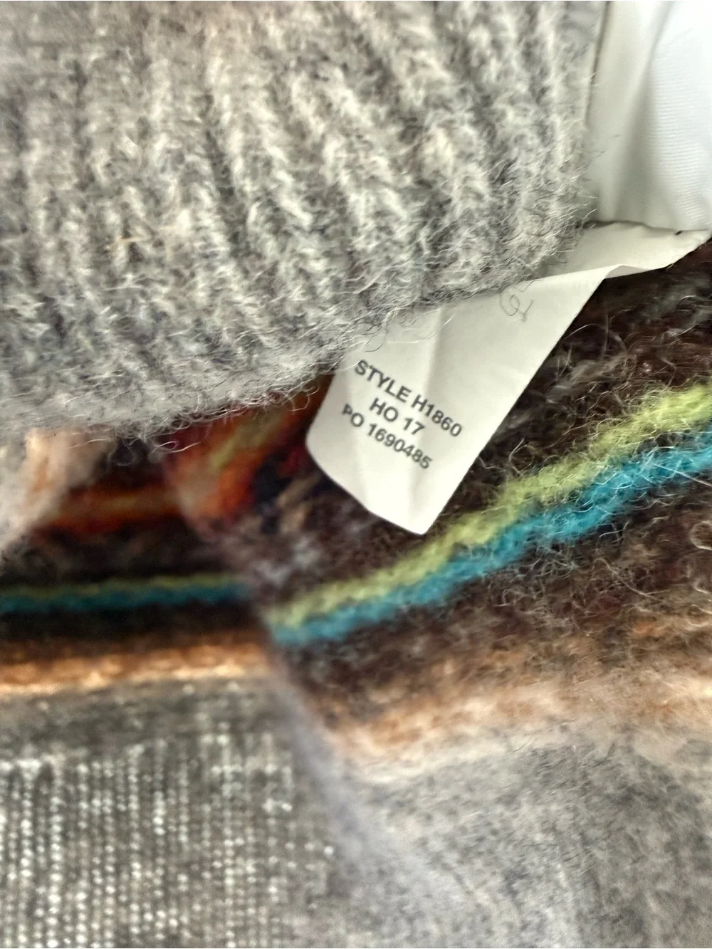 J. Crew Men's L 100% Lamb Wool Sweater Classic Unique Pattern Fitted Winter Fall
